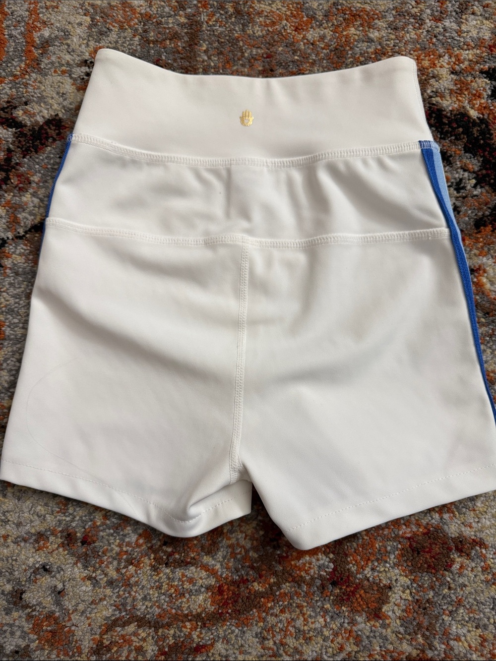 Custom Spiritual Gangster Rainbow Stripe Track Shorts - White - Size XS - Picture 3 of 6
